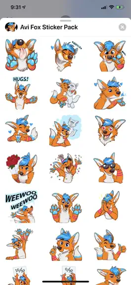 Game screenshot Avi Fox Sticker Pack mod apk