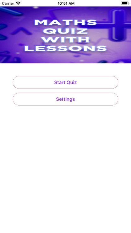 Maths Quiz with Lessons