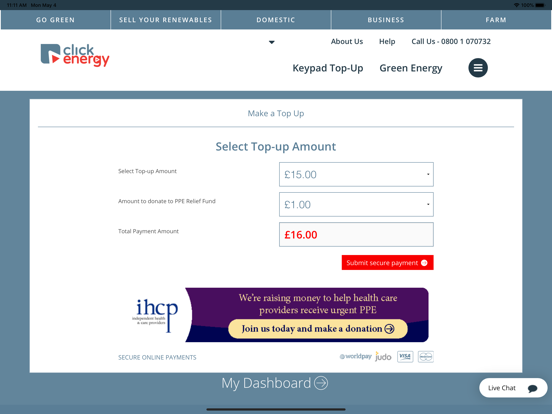 Screenshot #6 pour Click Energy NI Smart Top Up