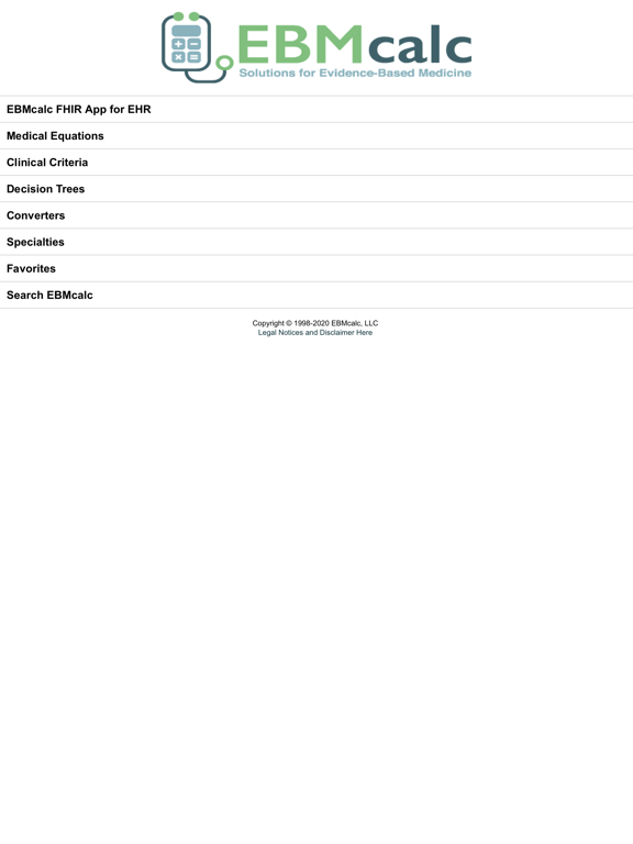 Screenshot #4 pour EBMcalc Complete