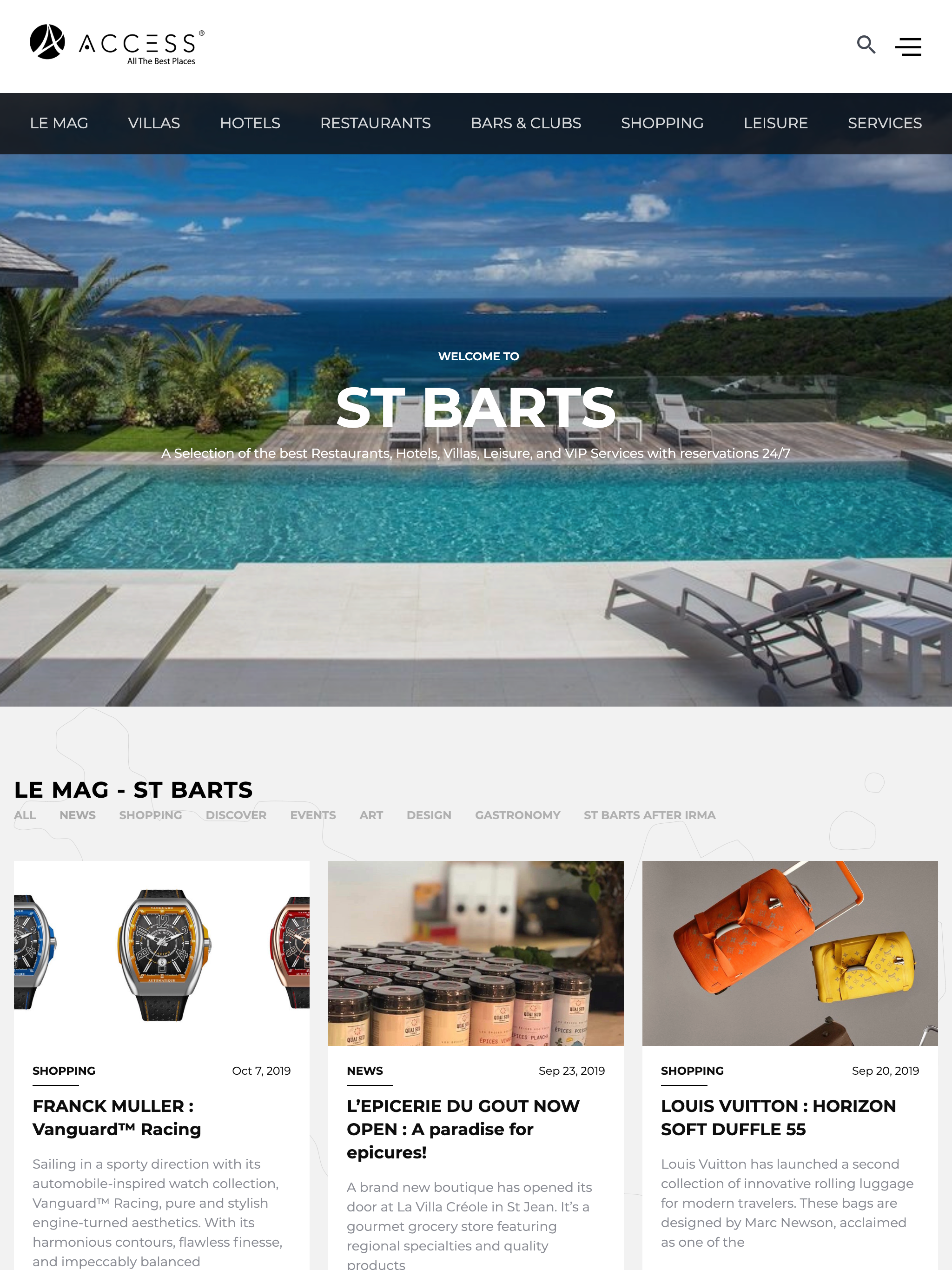 ACCESS St Barths Monaco Geneva