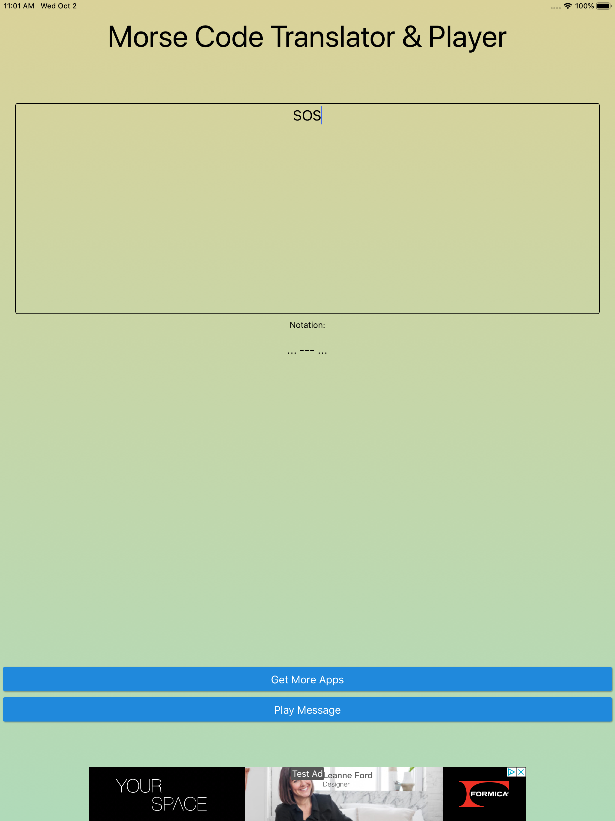 Morse Code Translator Player
