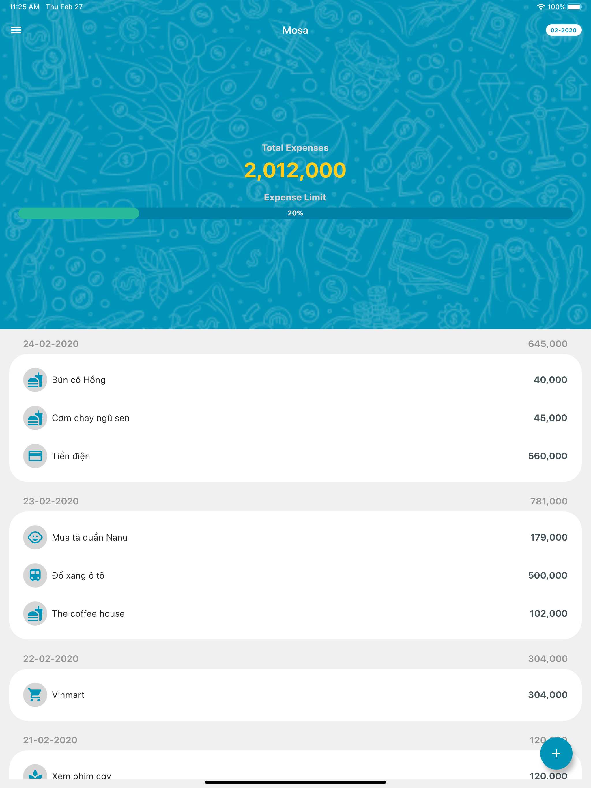 MOSA - Manage expense