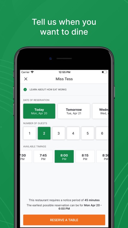Eat App: Restaurant Bookings screenshot-3