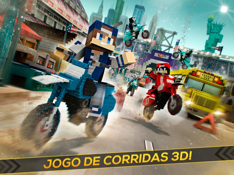 Block Moto | Corrida BMX 3D screenshot 6