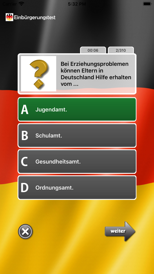 #3. Einbürgerungstest App (iOS) 由: Kulana Media Productions LLC