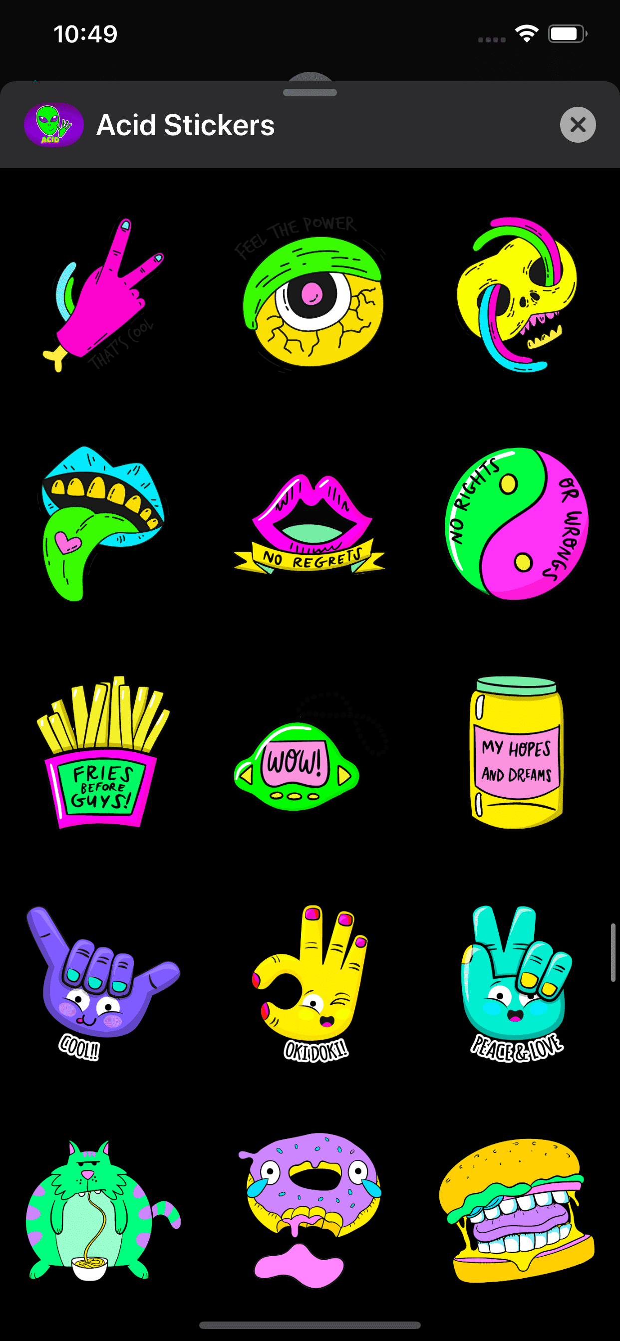Acid Stickers: Trippy Fun screenshot 9