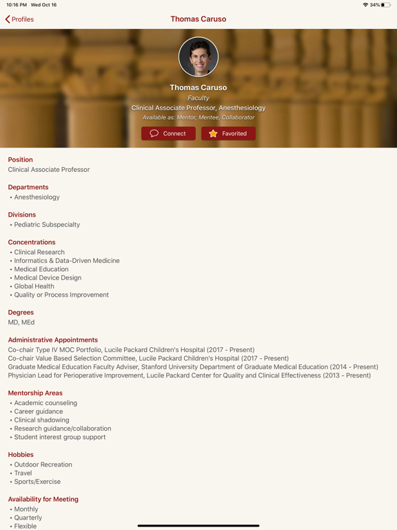 ConnectEd Stanford Medicine iPad screenshot 3 - Utilities app