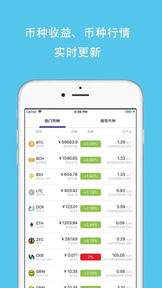 #2. 挖币网-矿工实用工具大全 (iOS) بواسطة: chuanyu wang