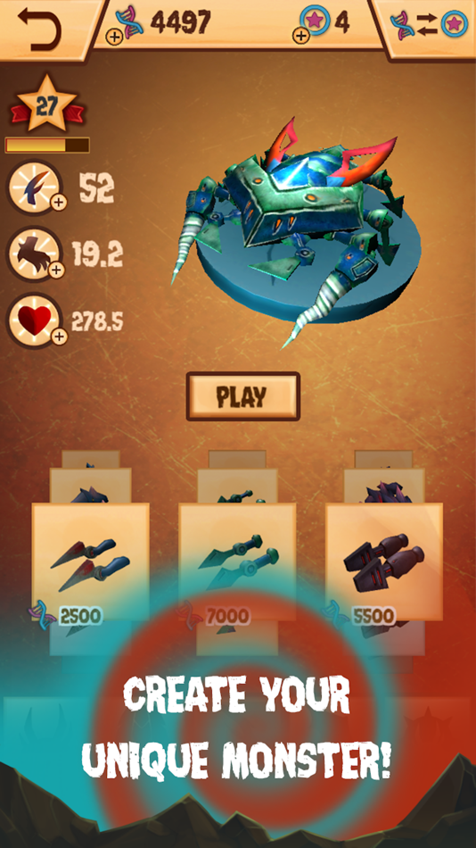 #2. Spore Monsters.io Pitfall Crab (iOS) 由: Vladimir Jirov