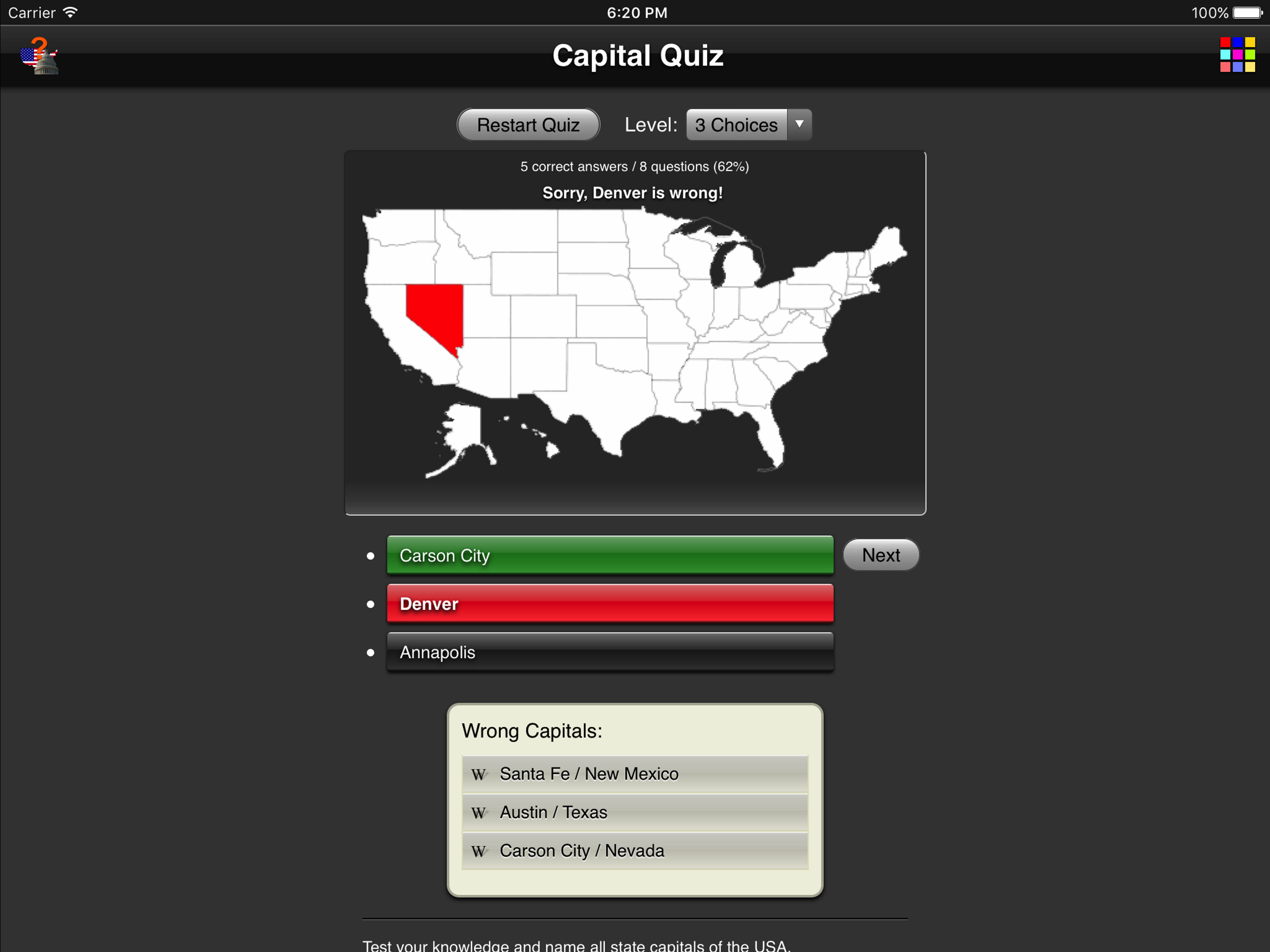 Capital Quiz screenshot 8