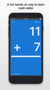 mathCards ÷ x + - screenshot