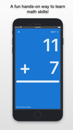 mathCards ÷ x + - screenshot 2