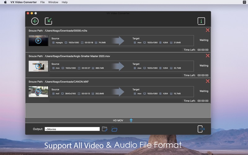 Screenshot #1 pour VX Video Converter