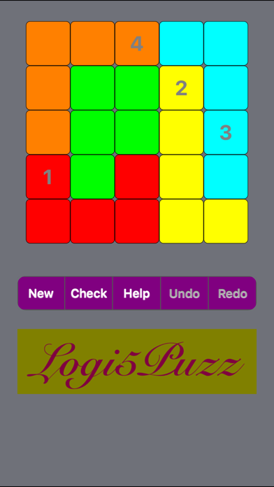 Logi5Puzz - 5x5 jigsaw Sudoku Screenshot