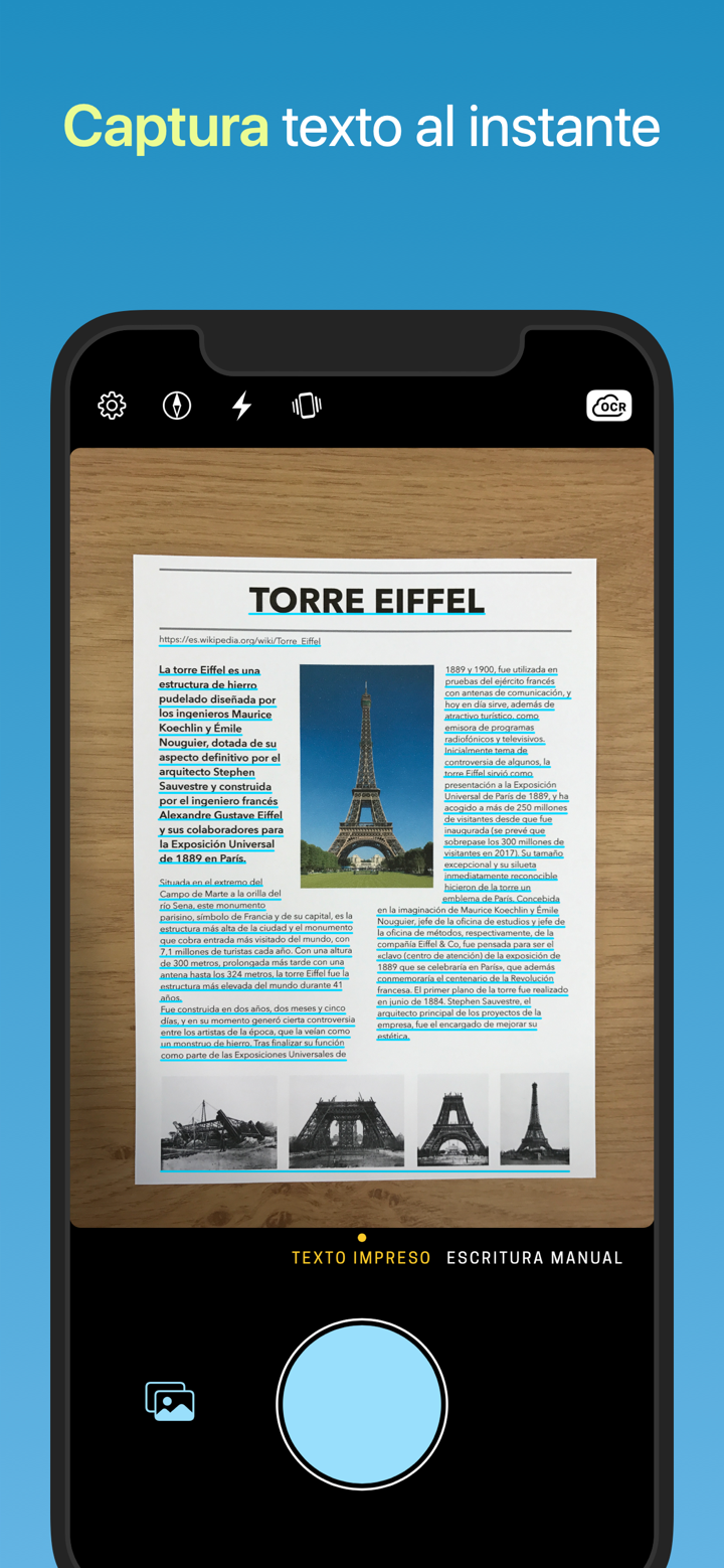 Prizmo Go › Scan texto + OCR screenshot 1