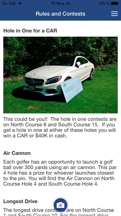 WEI Golf Tournament App Screenshot