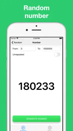 Random: Number generator iPhone image 2