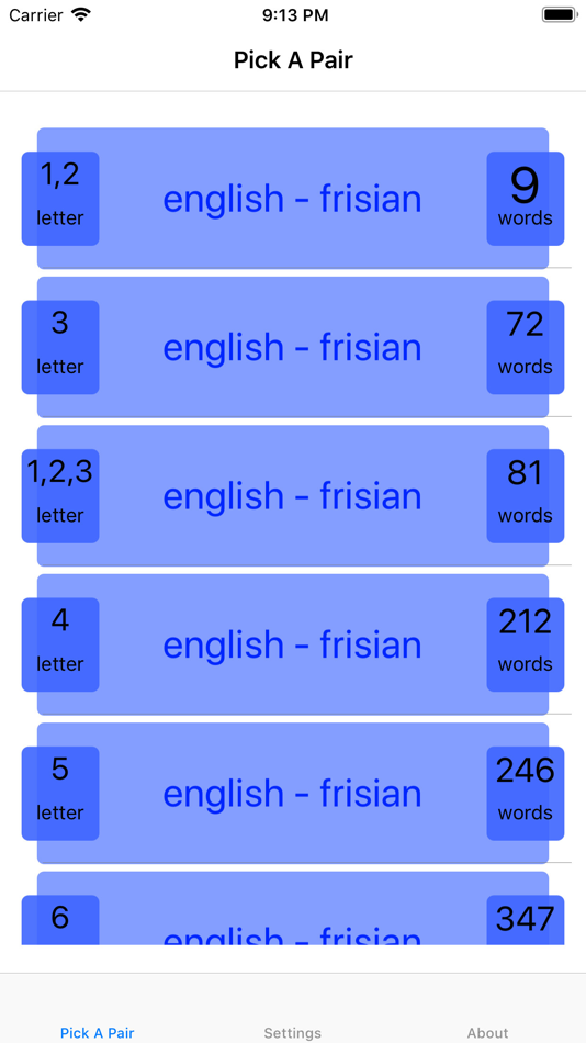 #1. PickAPair Frisian - English (iOS) 来自: Lucy Jagdev