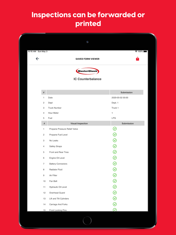 MasterCheck iPad screenshot 7 - Business app