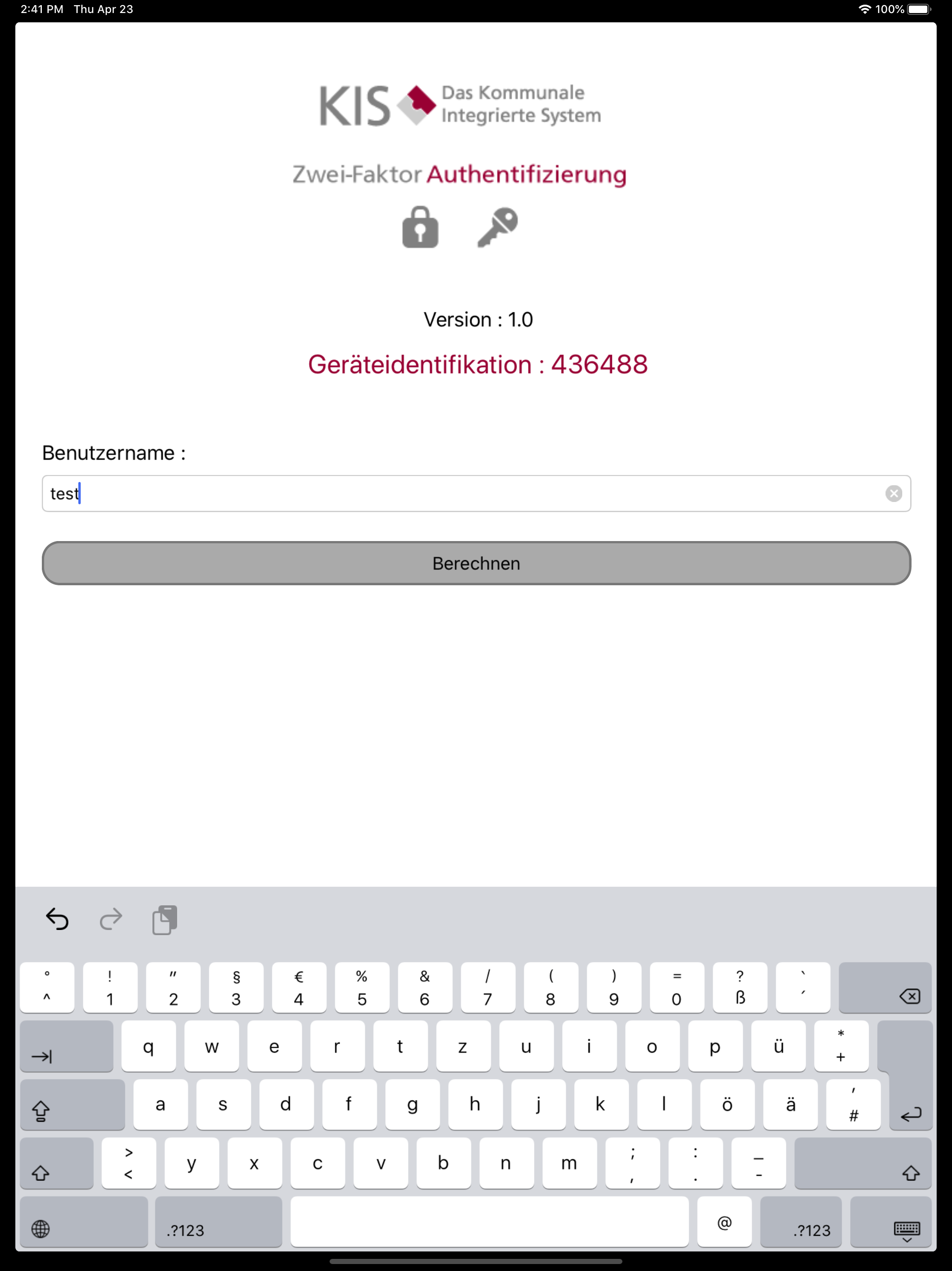 Zwei-Faktor-Authentifizierung