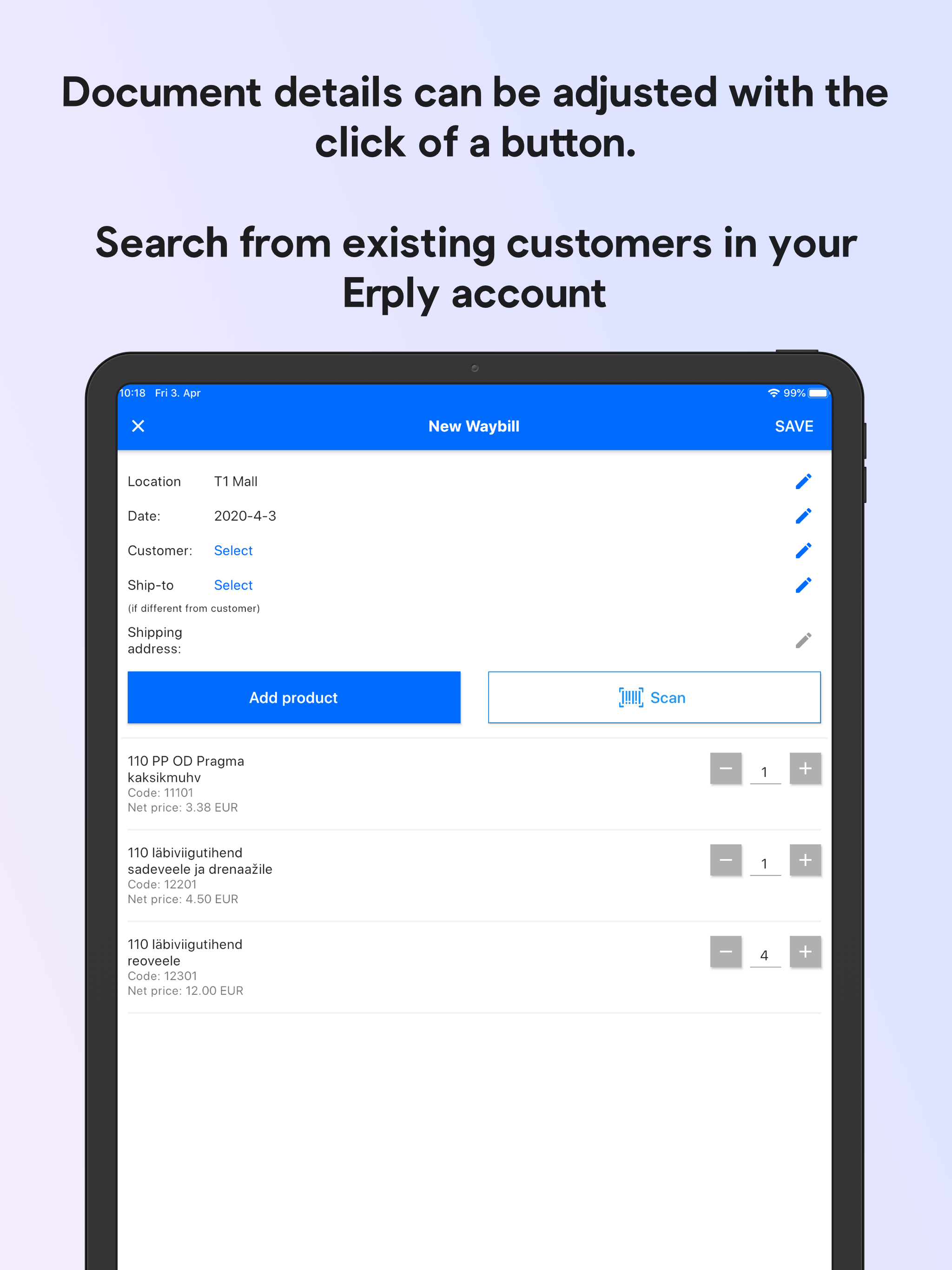 Erply Invoice screenshot 6