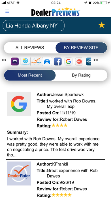 DealerPreviews Screenshot
