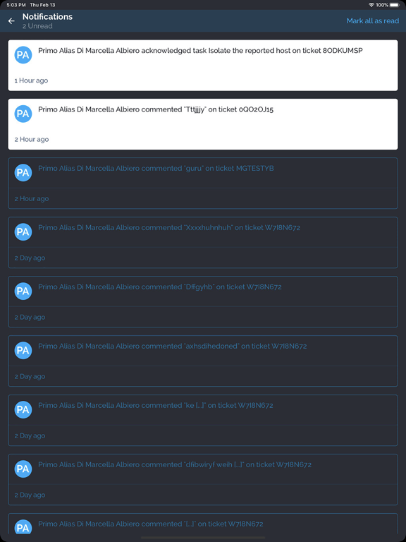Certego PanOptikon Mobile iPad screenshot