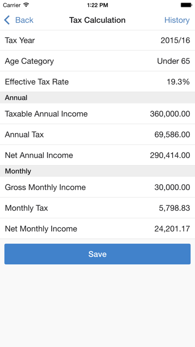 Screenshot #2 pour Pocket Tax SA