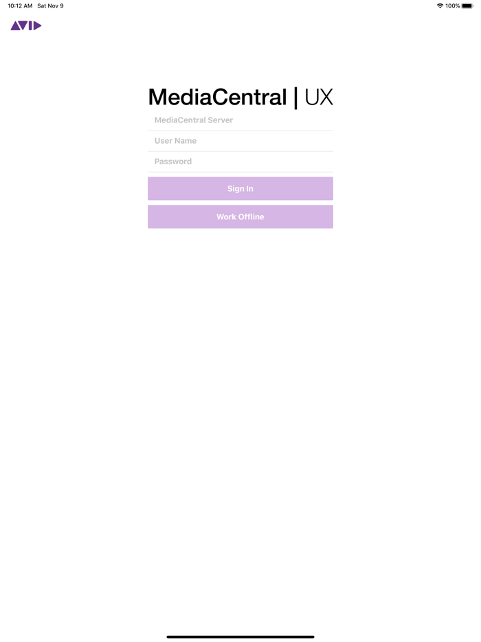 Avid MediaCentral  UX