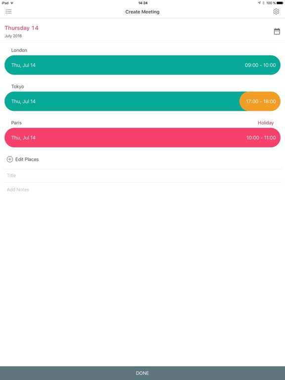 Screenshot #4 pour Meeting Planner by timeanddate