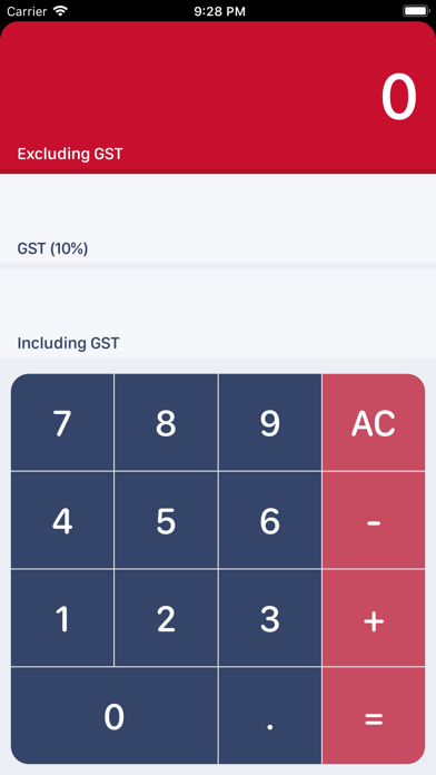 Screenshot #1 pour Australian GST Calculator
