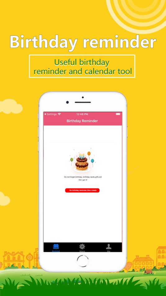 #2. Birthday assistant app (iOS) Podle: 小花 邓
