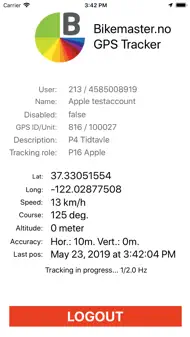 Bikemaster GPS Tracker iphone bilder 2