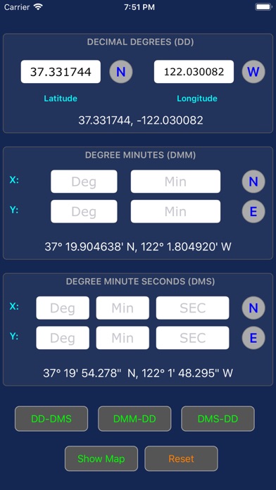 Screenshot #1 pour Coordinate Convertor Map - XY