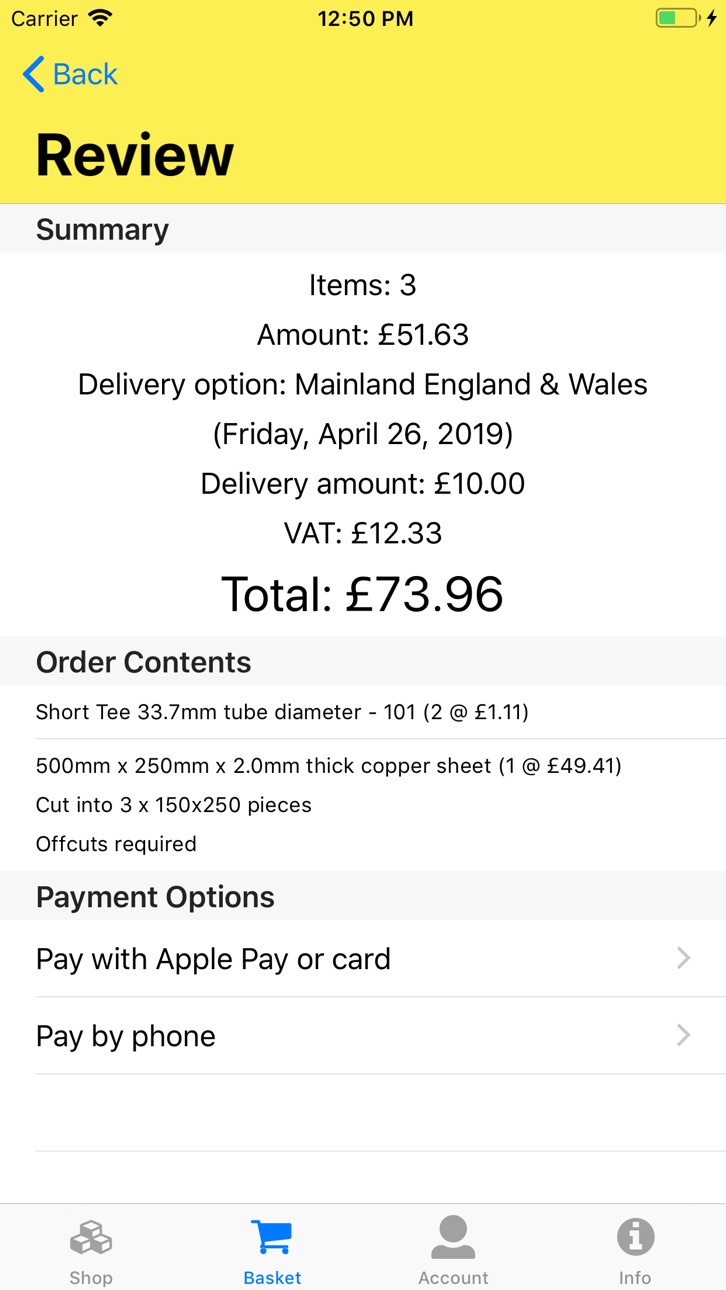 iPhone screenshot