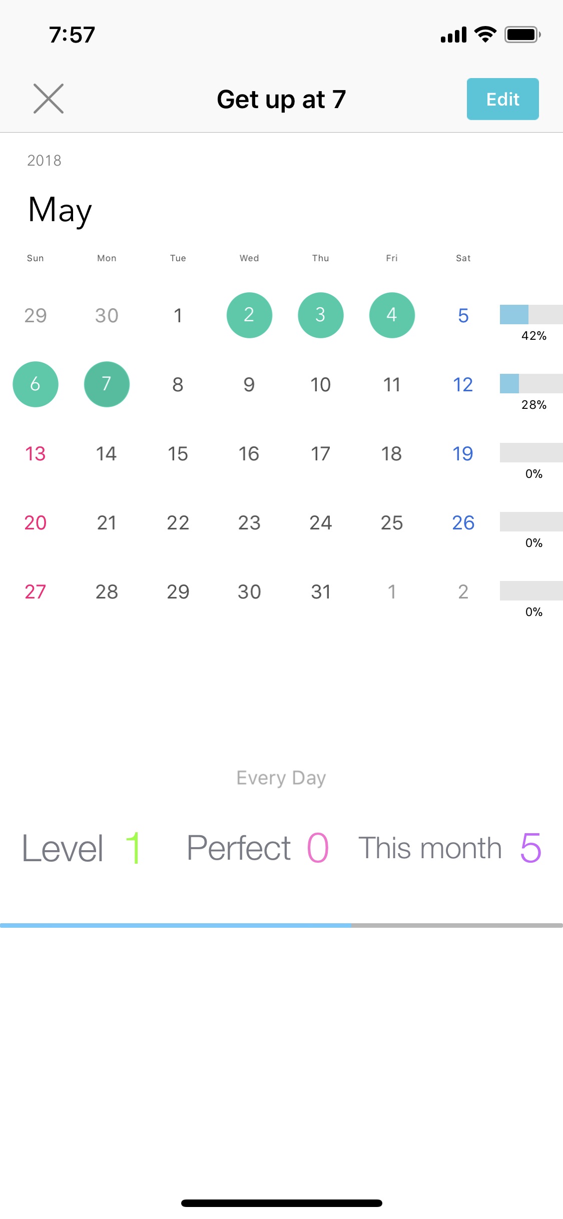 Screenshot do app Weple Habit - Daily Routine