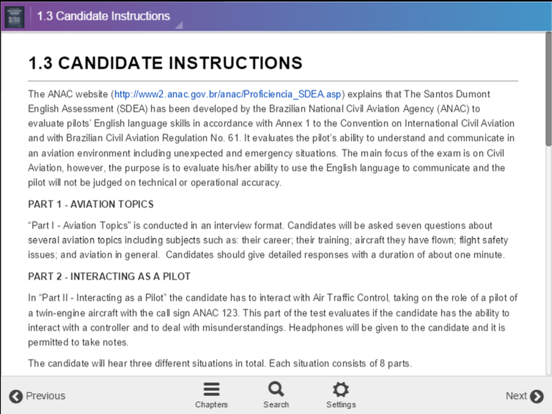 Screenshot #5 pour Prova ICAO QRH Amostra