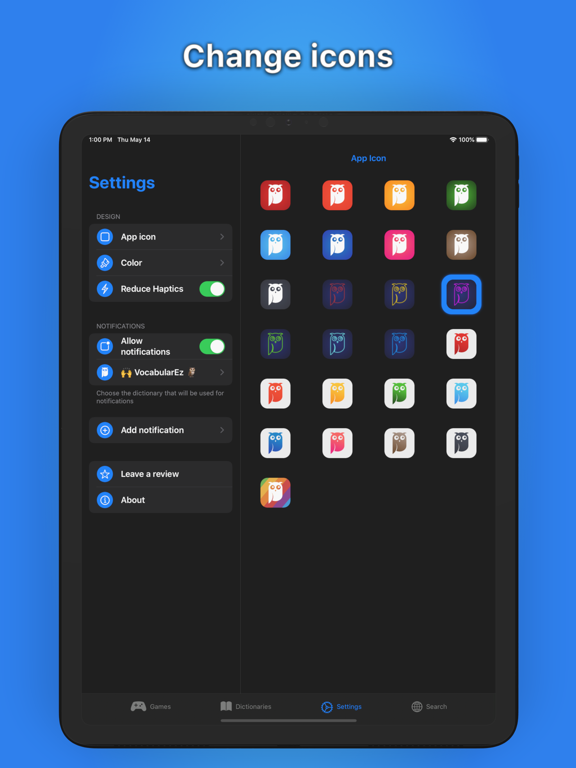 VocabularEz iPad screenshot 5 - Education app