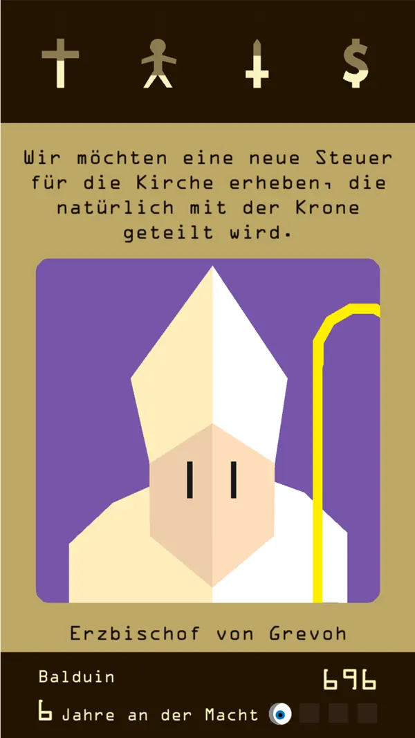 Reigns iPhone Spiel Screenshot 4 – Spiele