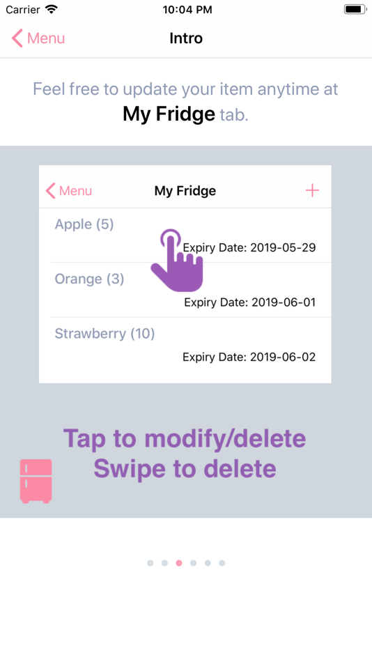 #3. Fridge Manager (iOS) Podle: Jeongsik Lee