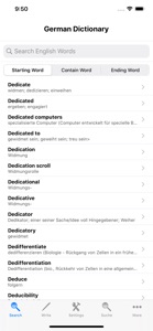 German Dictionary English screenshot #1 for iPhone
