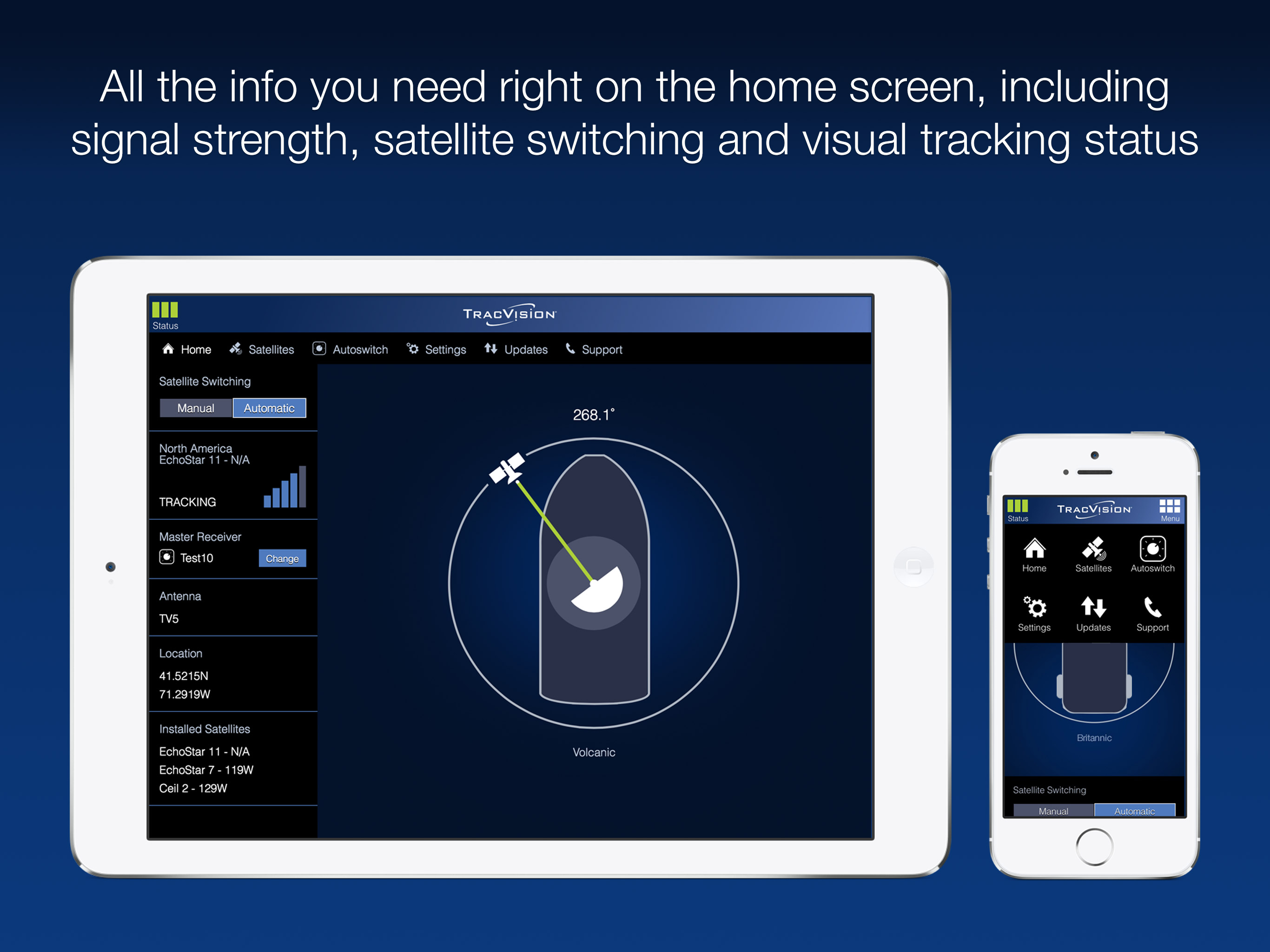 KVH TracVision® screenshot 6