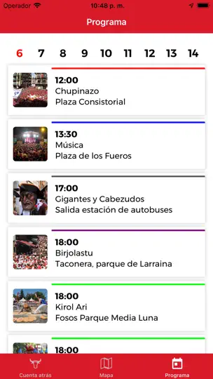 Captura de pantalla de Gora San Fermin! en iPhone 4