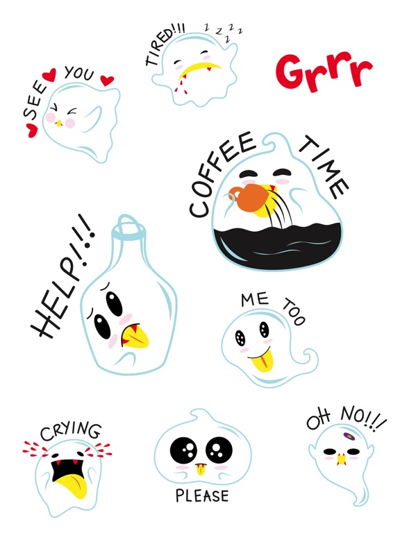 Screenshot #4 for White Invasion Stickers