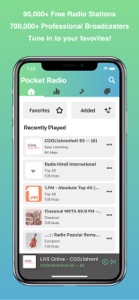 Pocket Radio - Live Streaming screenshot #1 for iPhone