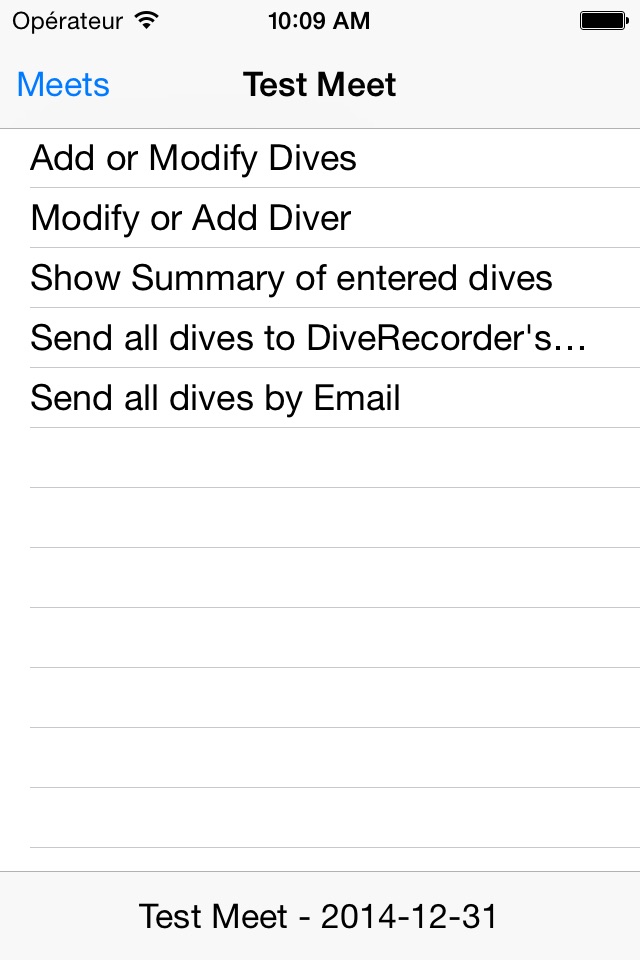 DiveSheet screenshot 2