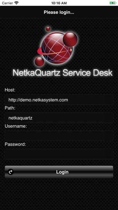 Screenshot #1 pour BMA NetkaQuartz ServiceDesk