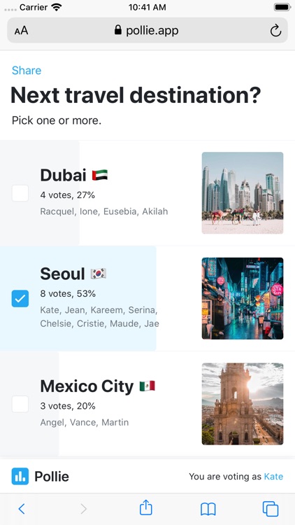 Pollie: Create Polls