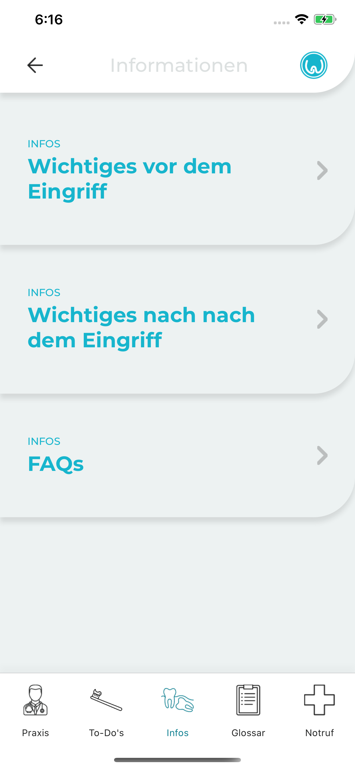 Weisheitszahn App